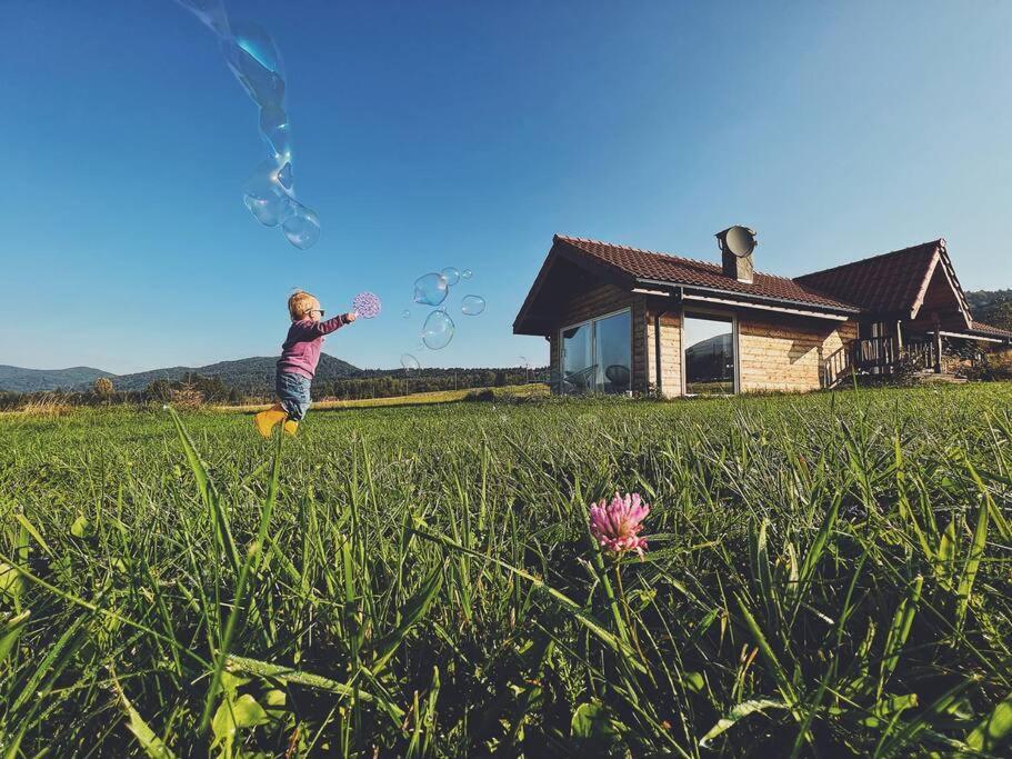Polanka Beskid Niski Cute Cabin With Spectacular Views Hanczowa Εξωτερικό φωτογραφία