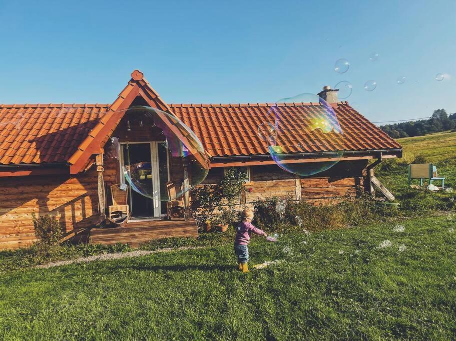 Polanka Beskid Niski Cute Cabin With Spectacular Views Hanczowa Εξωτερικό φωτογραφία
