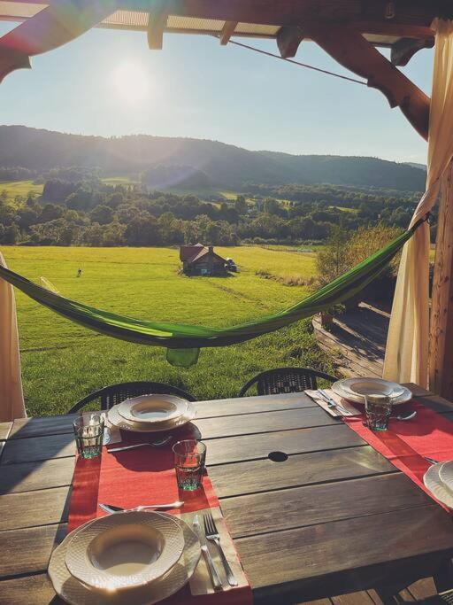 Polanka Beskid Niski Cute Cabin With Spectacular Views Hanczowa Εξωτερικό φωτογραφία