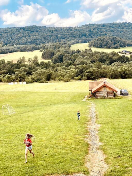 Polanka Beskid Niski Cute Cabin With Spectacular Views Hanczowa Εξωτερικό φωτογραφία